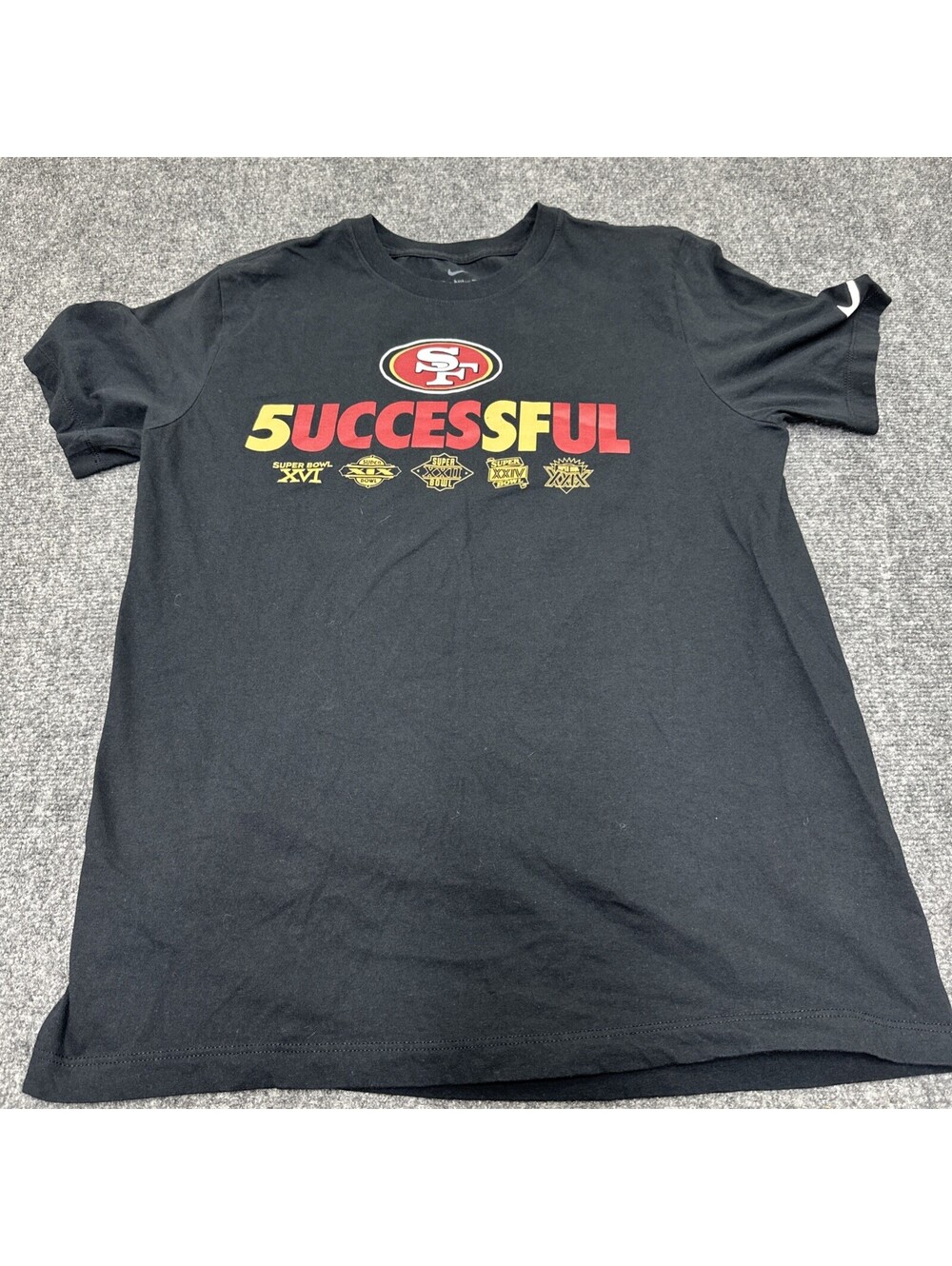 The Nike Tee Cotton 49ers Successful T-shirt Size M